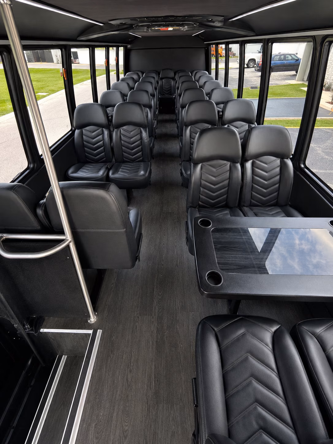 torrance 18 passenger minibus inside