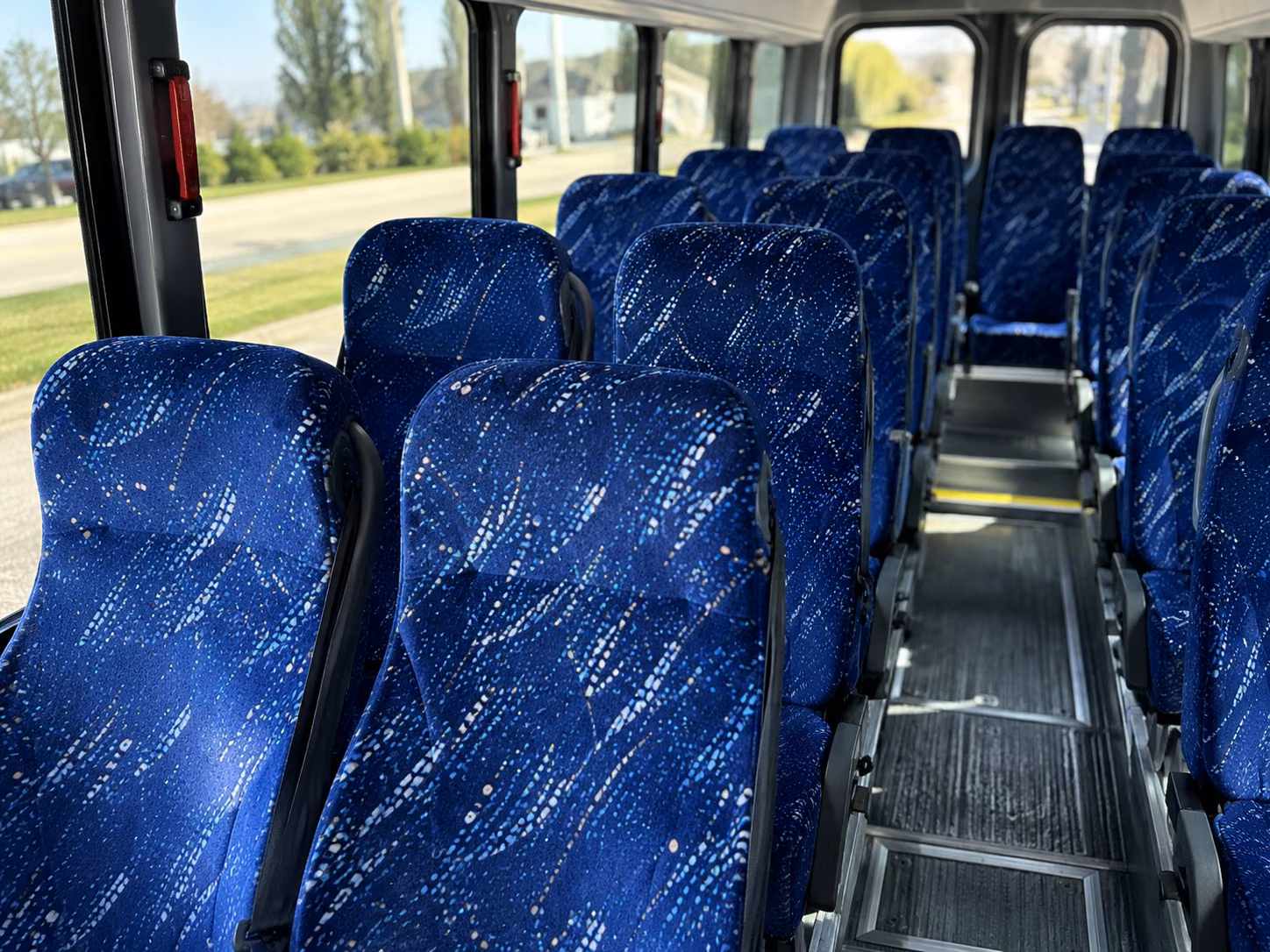 torrance 18 passenger minibus interior