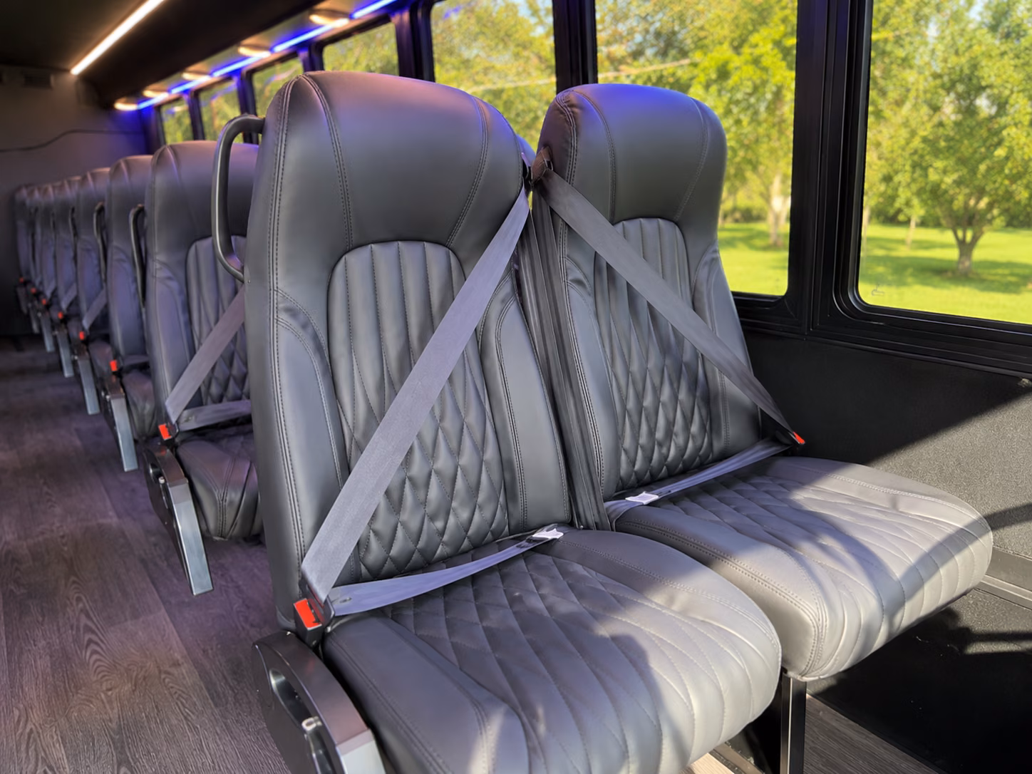 torrance 20 passenger minibus interior