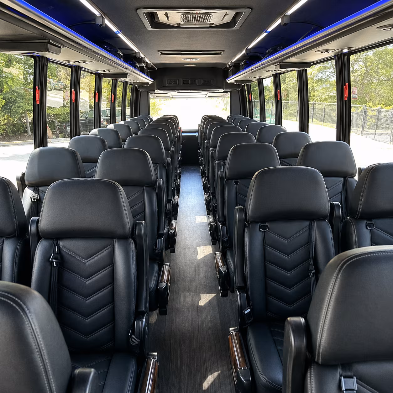 torrance 25 passenger minibus inside