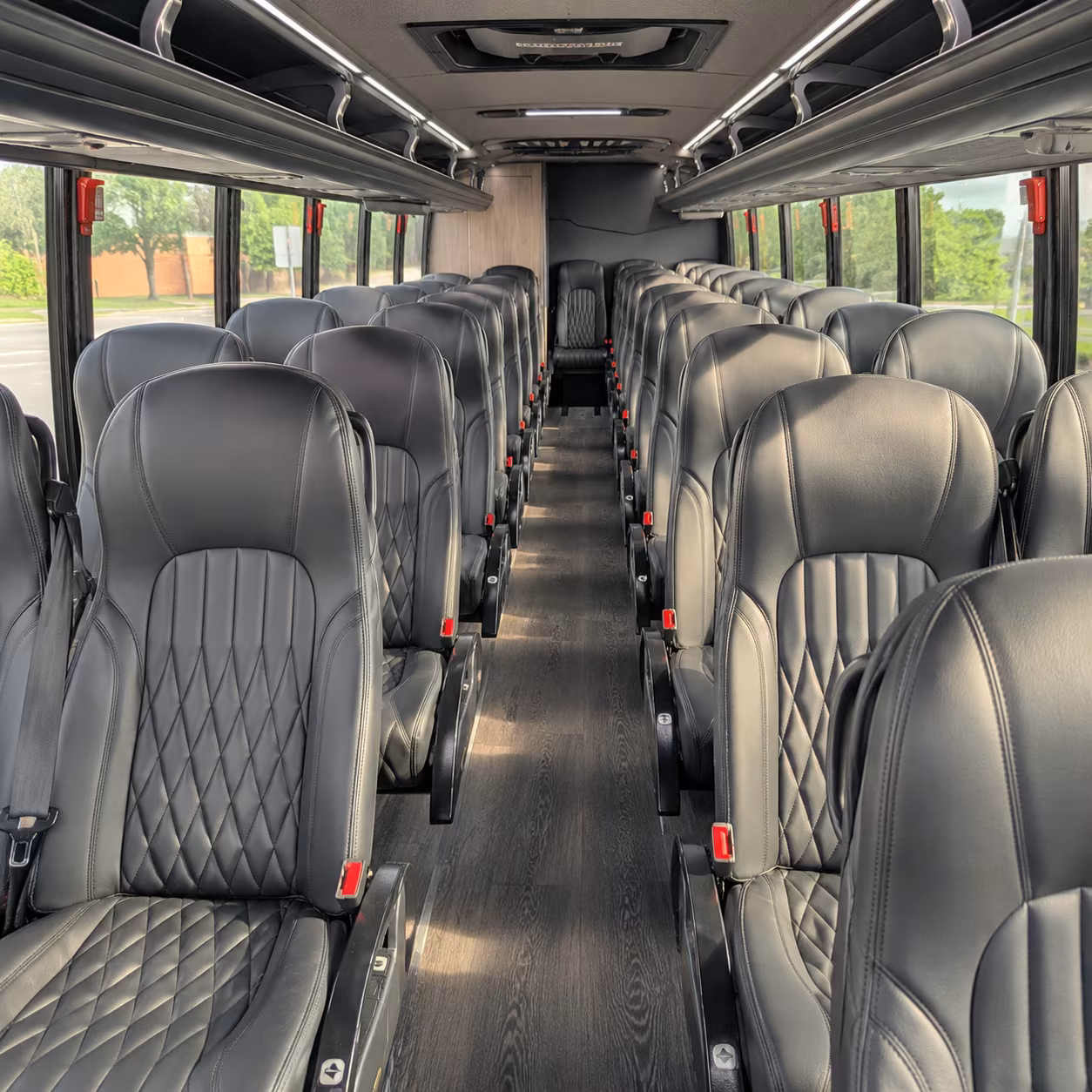torrance 28 passenger minibus interior