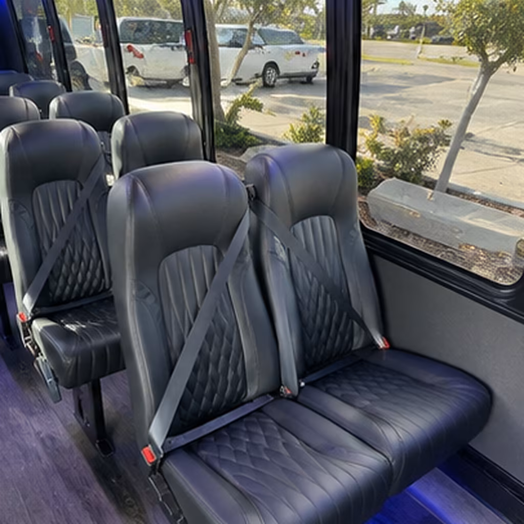torrance 30 passenger minibus interior