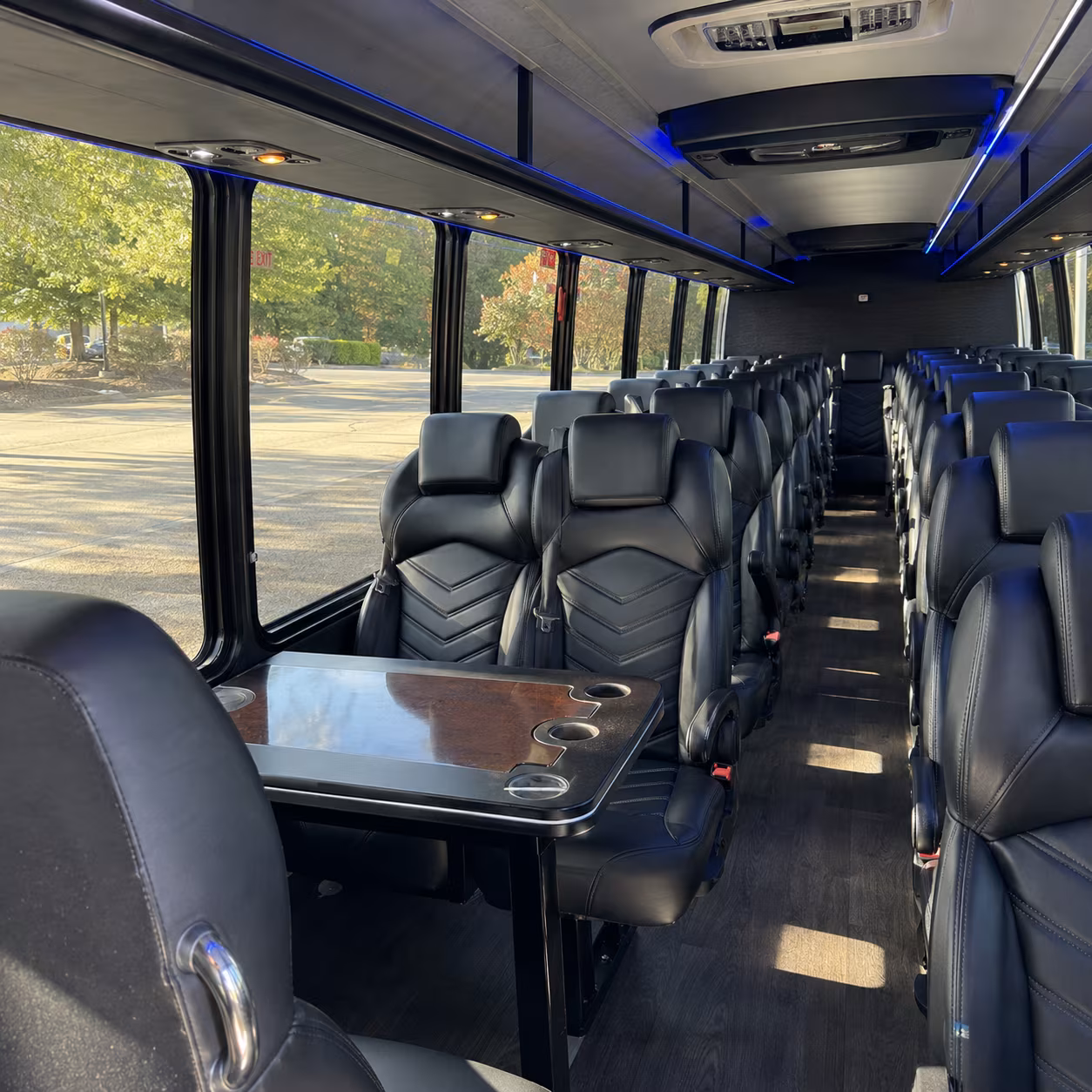 torrance 35 passenger minibus inside