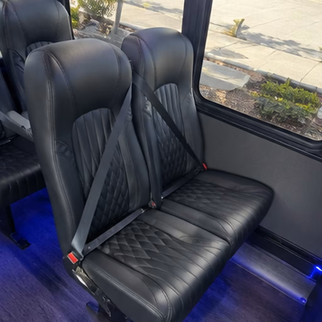torrance 35 passenger minibus interior