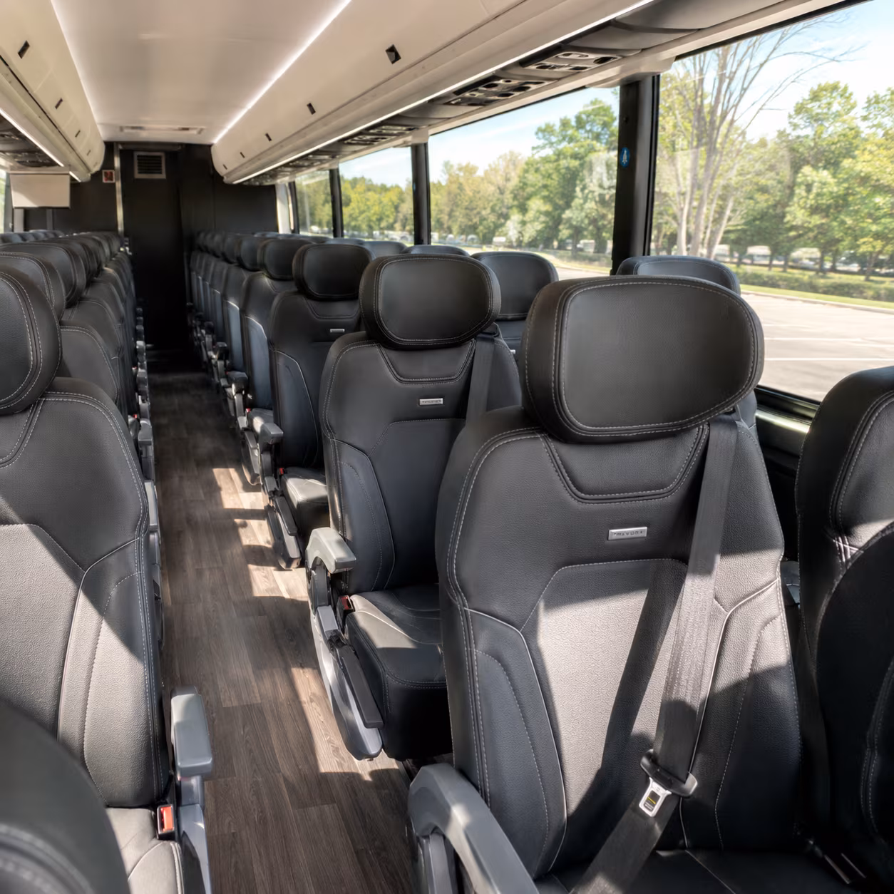 torrance 56 passenger charter bus interior