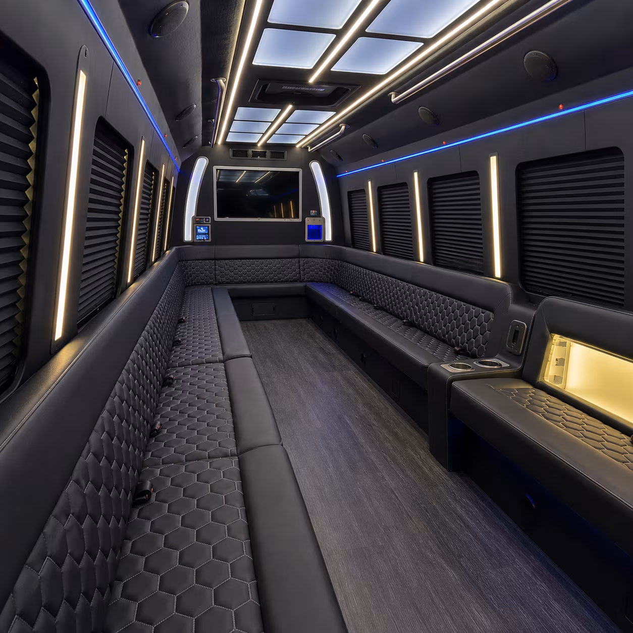 torrance party bus interior